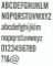 Modelo de carta de madera ALTERNATE GOTHIC