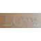 Letra decorativa de zinc LOVE 20 cm