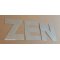 ZEN letra decorativa de zinc 10 cm