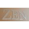 Letra decorativa de zinc ZEN 30 cm