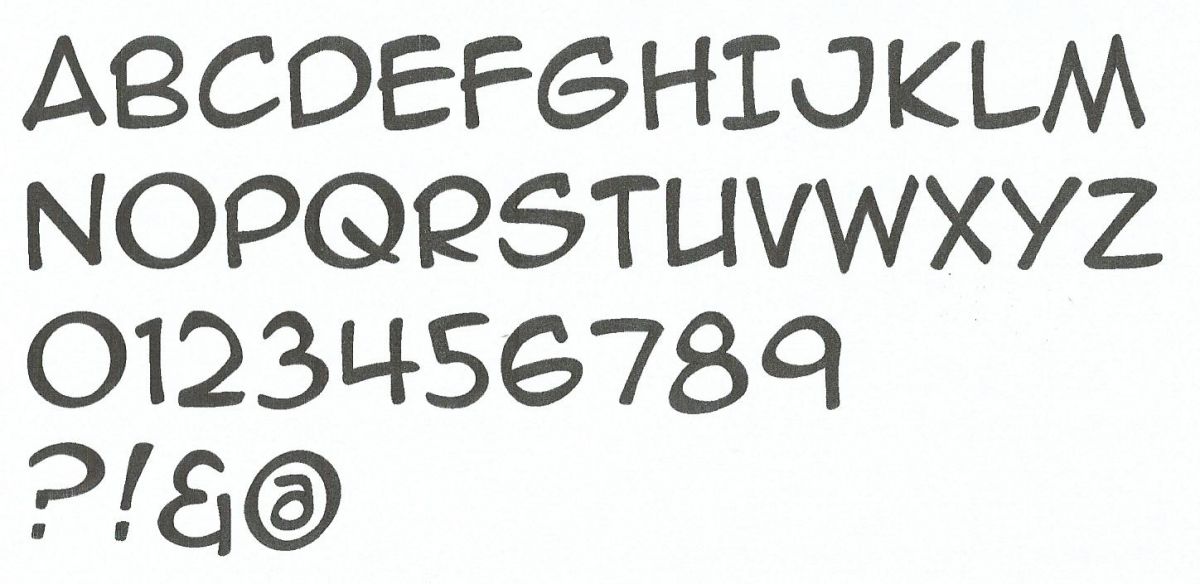 Letra de plástico PVC negro ANIME