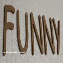 Letra decorativa de madera FUNNY