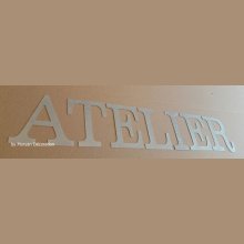 Letras decorativas de zinc ATELIER , altura 18 cm