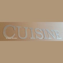 Letras decorativas de zinc COCINA 18 cm