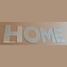Letra decorativa de zinc HOME 10 cm