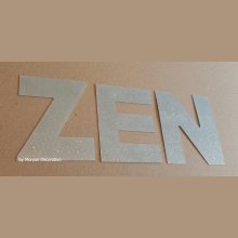 Letra decorativa de zinc ZEN 30 cm