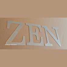 Letra decorativa de zinc ZEN 30 cm